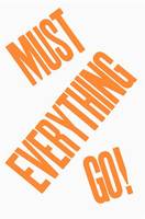 Everything Must Go /anglais