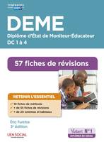 DEME - Fiches de révisions, DC 1 à 4 - Diplôme d'État de Moniteur-Éducateur