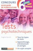 Tests psychotechniques, Concours auxiliaire de puériculture