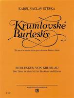 Burlesken von Krumlau, 3 Tänze im alten Stil. recorder and piano.