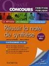 Objectif Concours Fonction Publique Réussir la note de synthèse