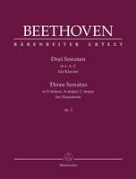 Drei Sonaten in f, A, C, Op. 2