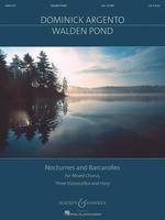 Walden pond, Nocturnes and barcarolles for mixed chorus, three violoncellos and harp