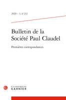 Bulletin de la Société Paul Claudel, Premières correspondances