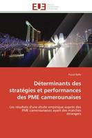 Déterminants des stratégies et performances des PME camerounaises, Les résultats d'une étude empirique auprès des PME camerounaises ayant des marchés étrangers