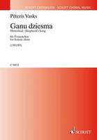 Ganu dziesma, (Shepherd’s Song). female choir (SSSAAA). Partition de chœur.