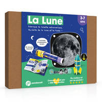 La Lune - Kit ludo-éducatif 3-7 ans, Fabrique ta lunette astronomique, ta carte lunaire et ta fusée