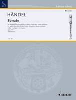 Sonata No.7 in C major, from Four Sonatas, op. 1/7. HWV 365. treble recorder (flute, violin, oboe) and basso continuo.