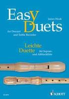 Easy Duets, soprano- and treble recorder. Partition d'exécution.