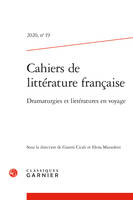 Cahiers de littérature française, Dramaturgies et littératures en voyage