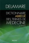 dictionnaire abrege des termes de medecine, 6eme edition