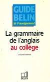 La grammaire de l'anglais au collège