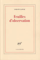 Feuilles d'observation