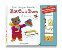 Mon imagier à coller Petit Ours Brun - L'hiver