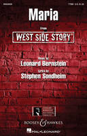 West Side Story, Maria. men's choir (TTBB) and piano. Partition de chœur.