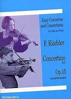 Easy Concertos and Concertinos Op. 15 en Ré majeur, 1st and 3rd Position