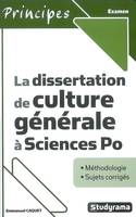 La dissertation de culture générale à science po