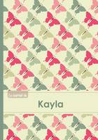 Le carnet de Kayla - Lignes, 96p, A5 - Papillons Vintage