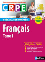 Français - Tome 1 - Ecrit 2019 - Préparation complète - CRPE, Format : ePub 3