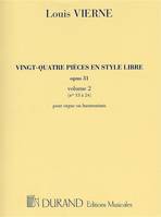 24 Pièces en Style Libre Opus 31 Vol.2