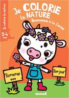 Je colorie la nature (2-4 ans) - Bienvenue à la ferme (Vache)