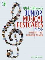 Junior Musical Postcards for Flute, 11 pieces in 11 styles from around the world. Flute.