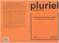 Vocabulaire historique et critique des relations inter-ethniques, Cahier n°4  Année 1996