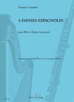 Danses espagnoles (4), Flûte et harpe (ou piano)