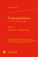 Correspondance, Août 1830 - septembre 1835