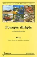 Forages dirigés, recommandations, Projet National Microtunnels : recommandations