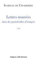 Lettres trouvées dans des portefeuilles d'immigrés (1793), 1793