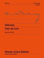 Clair de Lune, from: Suite bergamasque. Edited from the first edition by Michael Stegemann. Fingering and notes on interpretation by Michel Béroff. piano.