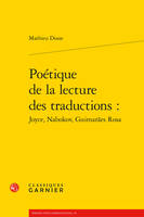 Poétique de la lecture des traductions :