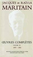 Oeuvres Complètes Maritain IX