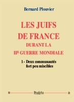 Les Juifs de France durant la IIe guerre mondiale, Deux communautés fort peu miscibles