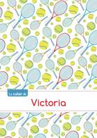 CAHIER VICTORIA SEYES,96P,A5 TENNIS