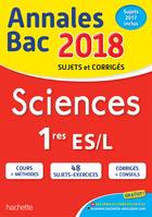 Annales Bac 2018 - Sciences 1ères L/ES