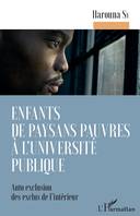 Enfants de paysans pauvres à l'université publique, Auto exclusion des exclus de l'intérieur