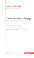 SUR LA NATURE ET LE LANGAGE