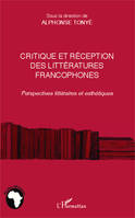 Critique et réception des littéartures francophones, Perspectives littéraires et esthétiques