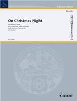 On Christmas Night, 7 more Carols. soprano- and treble recorder; voice and piano ad libitum. Partition vocale/chorale et instrumentale.
