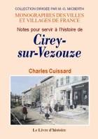 Notes pour servir à l'histoire de Cirey-sur-Vezouze