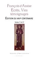 François d'Assise  écrits, vies, témoignages - totum (tomes 1 et 2)