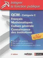 QCM catégorie C, français, mathématiques, culture générale, connaissance des institutions