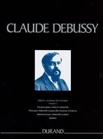 Oeuvres complètes de Claude Debussy, 3, Trio pour piano, violon, violoncelle; Pièce pour violoncelle et piano dite Nocturne et scherzo