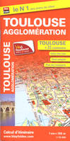 Toulouse agglomeration (31) - plan de ville - 1/15 000