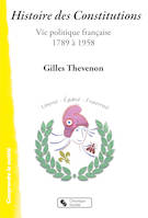 Histoire des Constitutions / vie politique française, 1789 à 1958