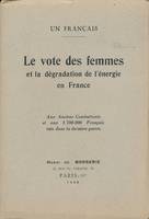 Le vote des femmes et la dégradation de l'énergie en France