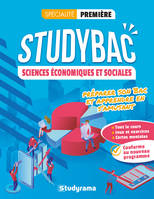 Studybac Sciences économiques et sociales  – Spécialité Première, Préparer son Bac et apprendre en s'amusant