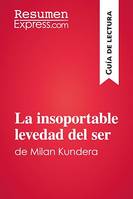 La insoportable levedad del ser de Milan Kundera (Guía de lectura), Resumen y análisis completo